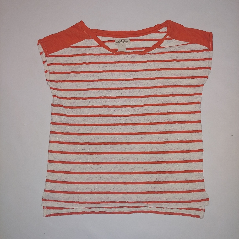 Lucky Brand lace tank size small orange an…